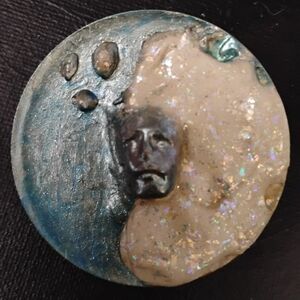 Artisan Sea Foam Spirit Brooch